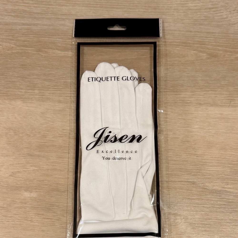 Jisen White Etiquette Gloves